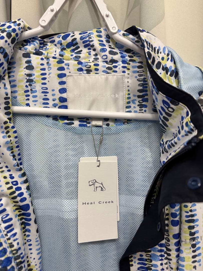 タグ付き新品　ヒールクリーク　HealCreek レインブルゾン　ブルー