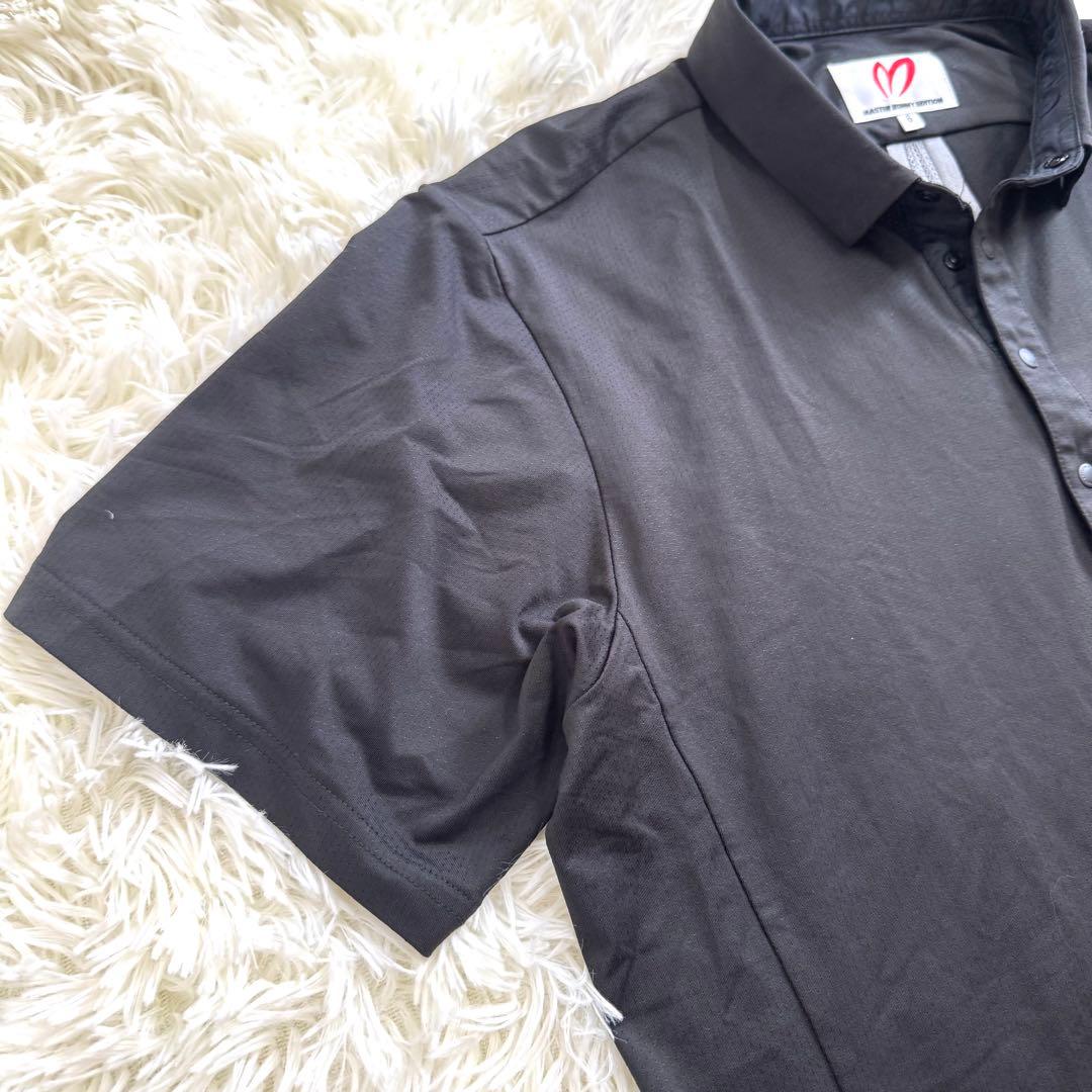 【極美品】マスターバニーエディション　ロゴ　半袖　ポロシャツ　XL ブラック
