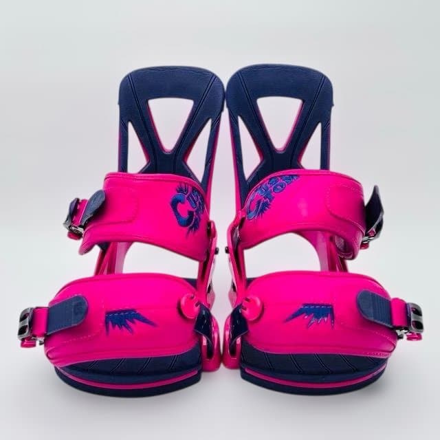 BURTON CUSTOM Sサイズ ピンク×ネイビー ロゴ 上位モデル