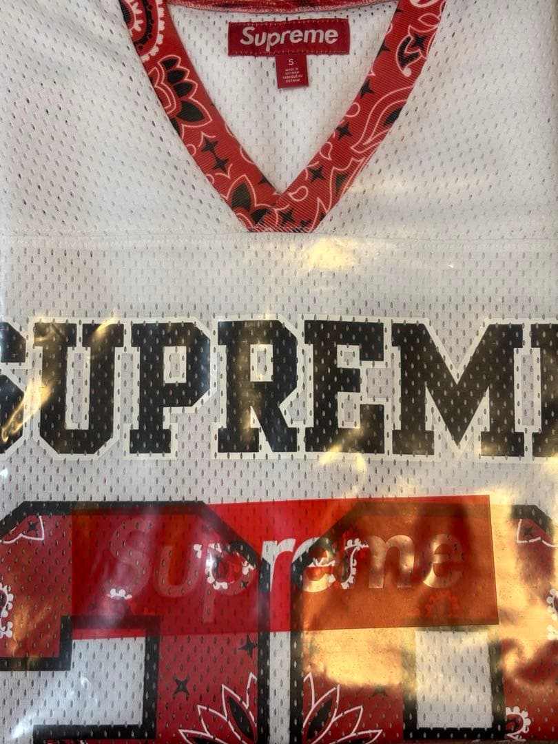 シャツ Supreme Bandana Football Jersey WHITE