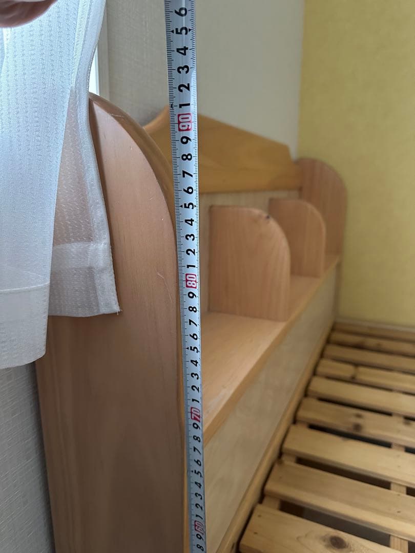 木製シングルベッドフレーム 引き出し付き