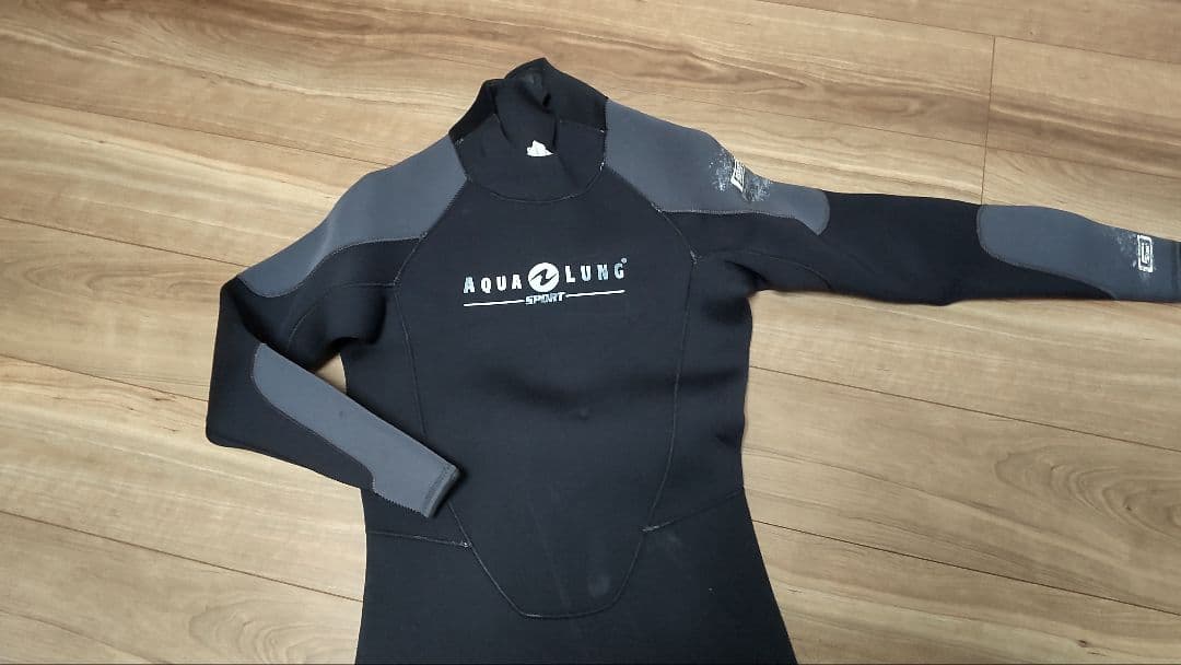 AQUA LUNG フルスーツ ブラック・グレー 軽器材セット