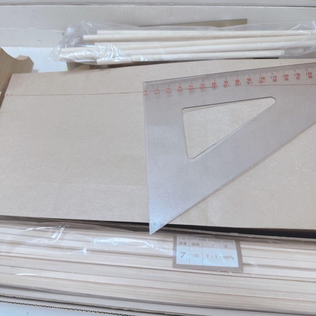 今井科学　プラモデル　カティーサーク1/80スケール 木製帆船模型キット