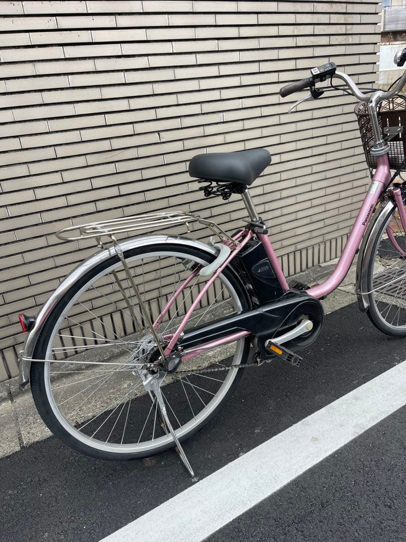 8.9ah Panasonic電動アシスト自転車 ピンク シティタイプ