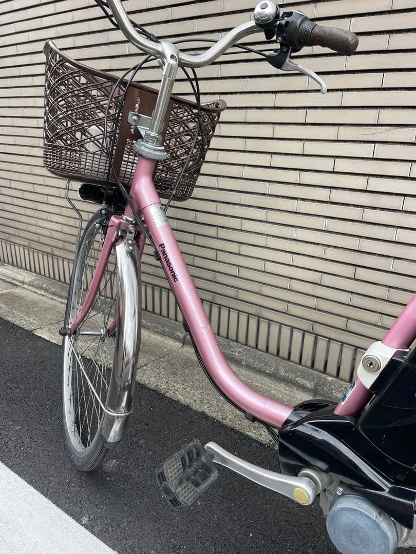 8.9ah Panasonic電動アシスト自転車 ピンク シティタイプ