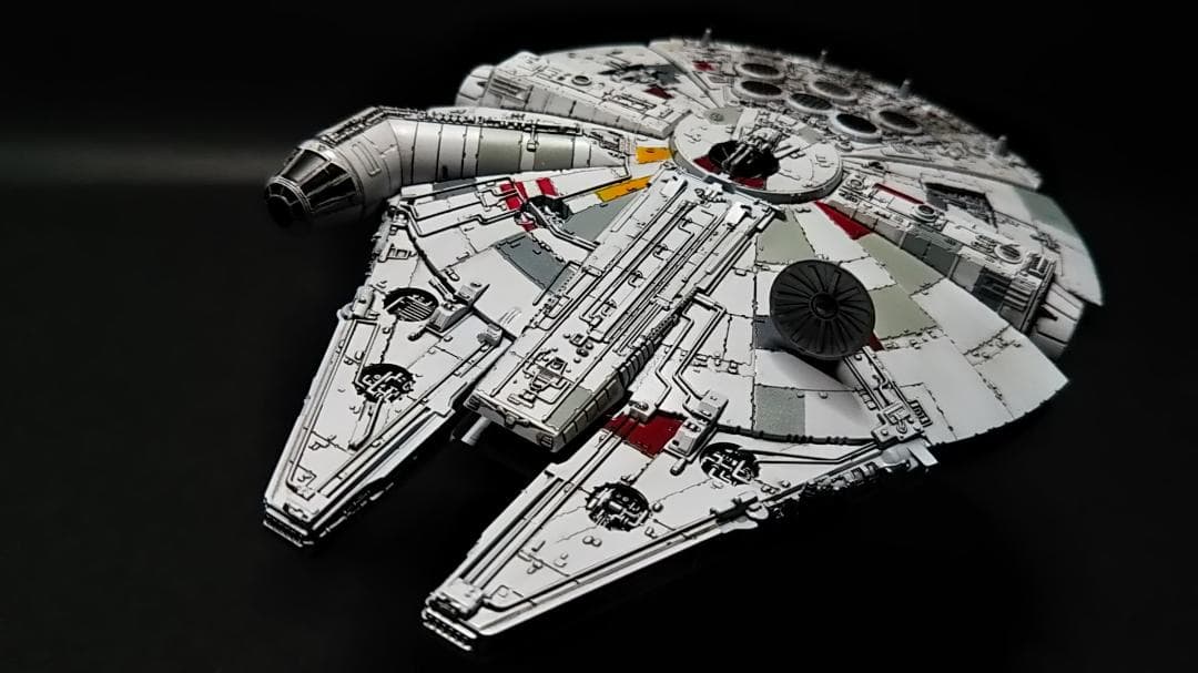 ミレニアムファルコン MF 電飾改修 　完成品 ビークルモデル　1/350
