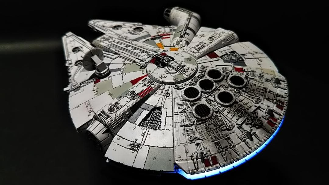 ミレニアムファルコン MF 電飾改修 　完成品 ビークルモデル　1/350