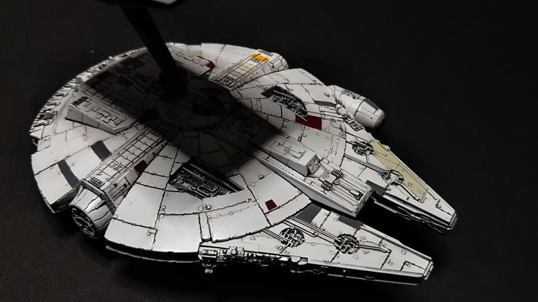 ミレニアムファルコン MF 電飾改修 　完成品 ビークルモデル　1/350