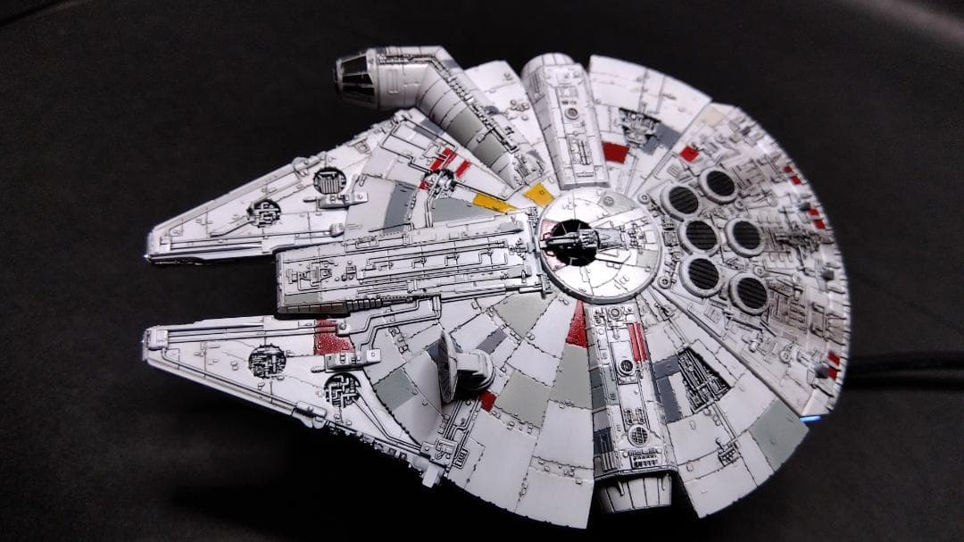 ミレニアムファルコン MF 電飾改修 　完成品 ビークルモデル　1/350