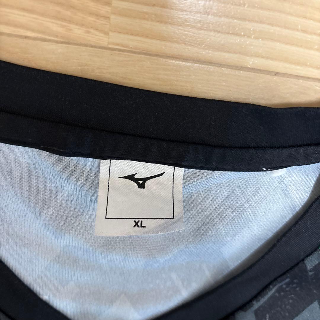 Mizuno バドミントンゲームシャツ XL 北海高校