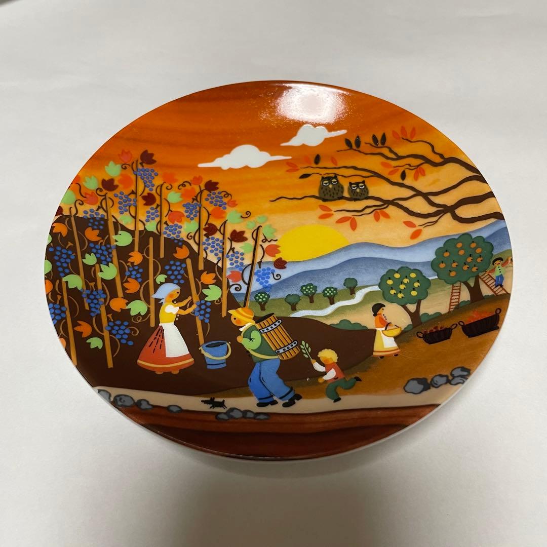 〓美品〓絵皿 春夏秋冬 オーストリア 4枚セット 絵皿たて付き