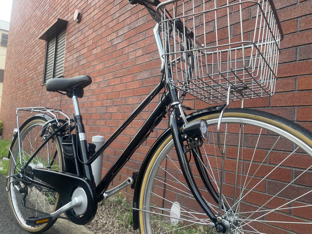 電動アシスト自転車 シティタイプ 黒 クロスバイク　26インチ　訳あり　美品