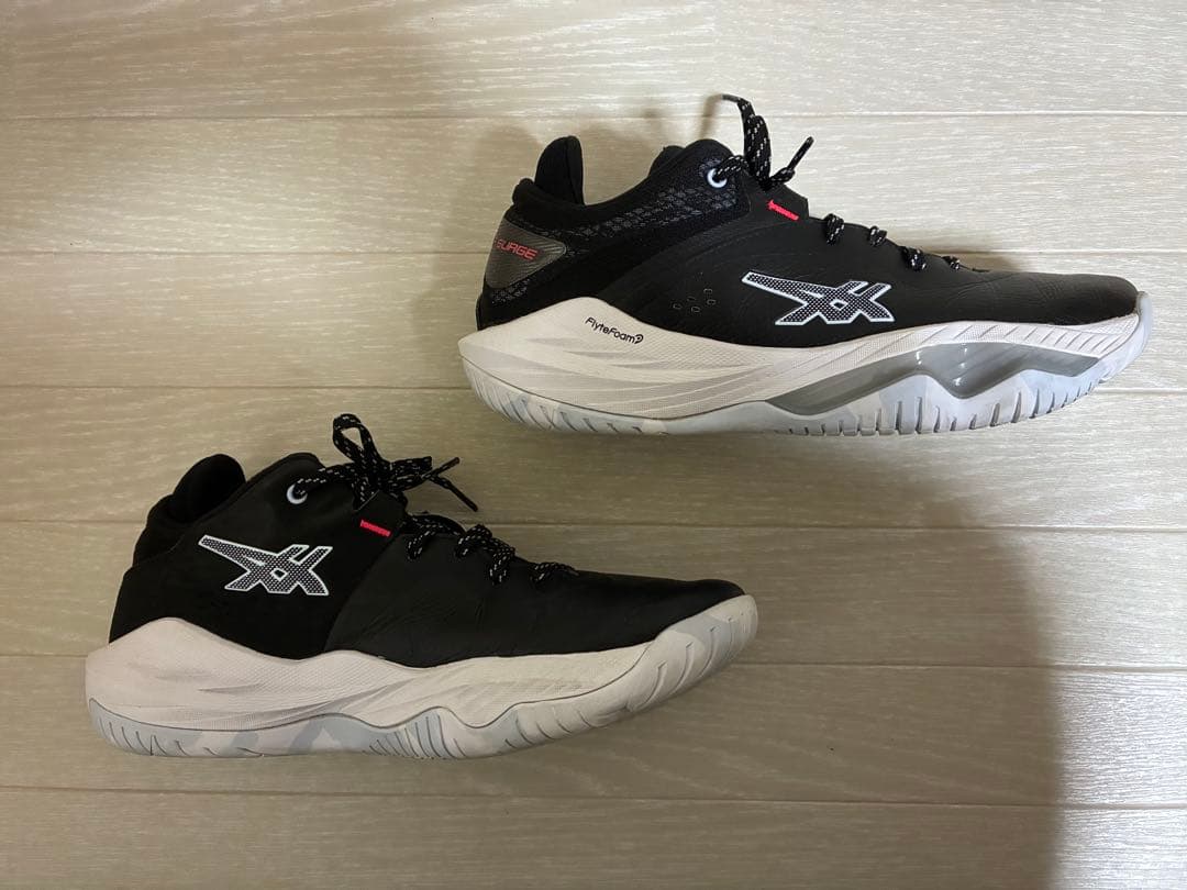 美品 asics アシックス NOVA SURGE LOW 25.5㎝ バッシュ