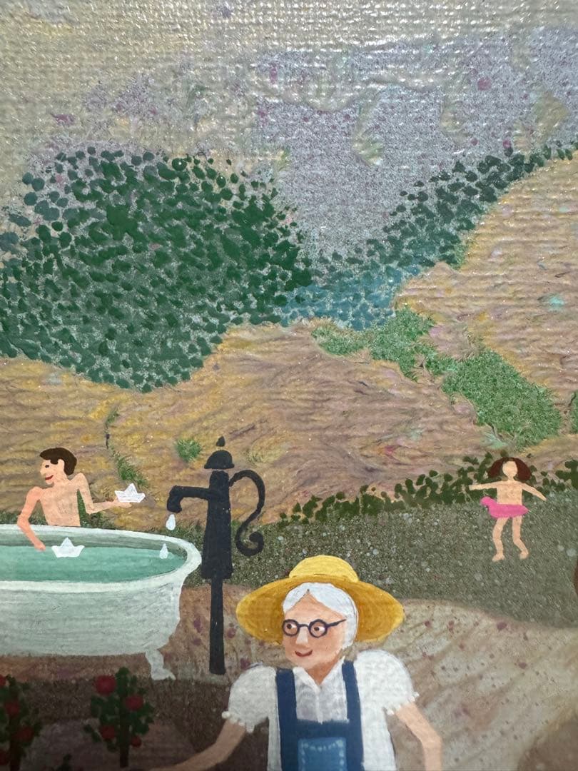 アンビエール　油絵　1点もの　希少な80年代の作品　コレクターもの　真作