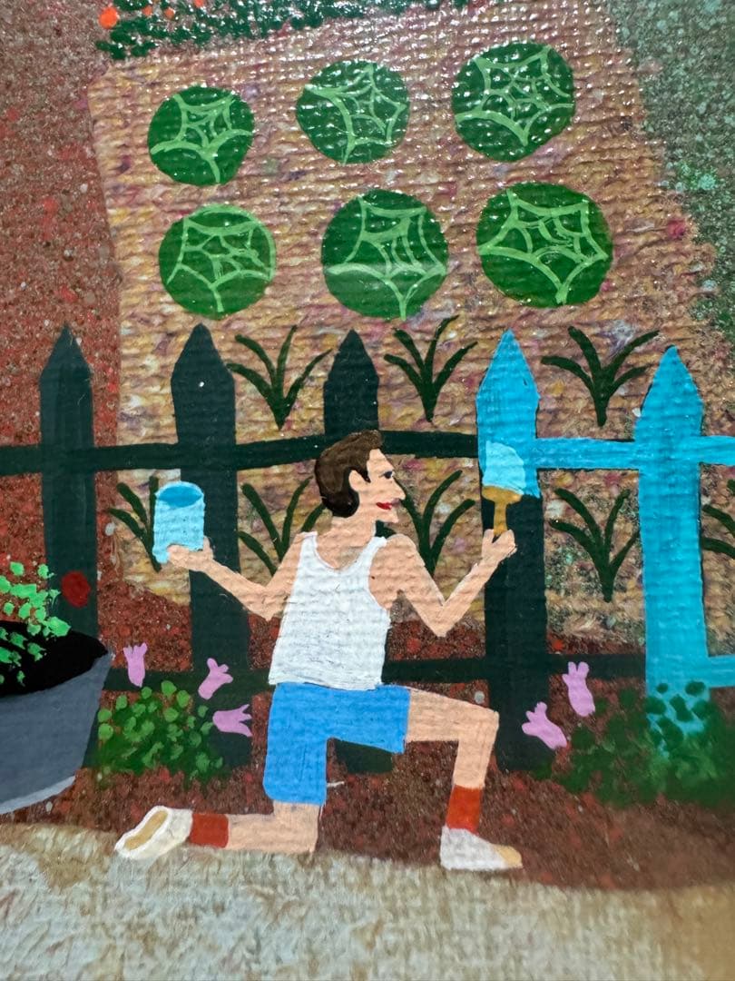 アンビエール　油絵　1点もの　希少な80年代の作品　コレクターもの　真作