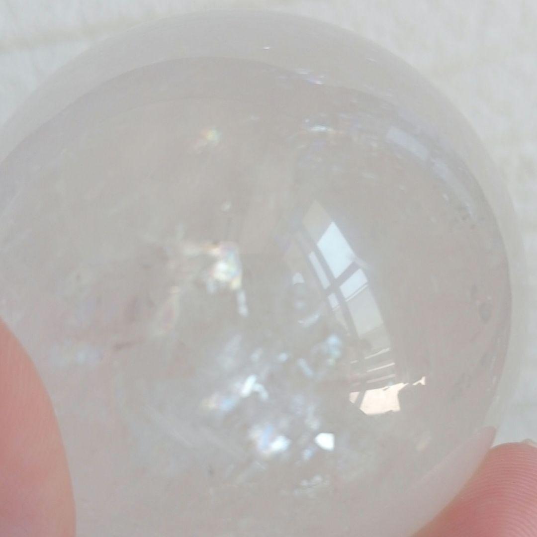 シラ　虹　ホワイト水晶