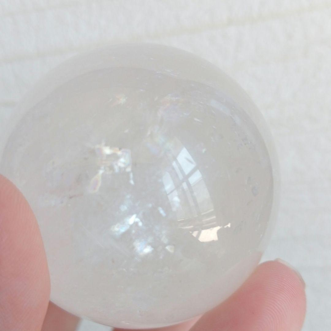 シラ　虹　ホワイト水晶