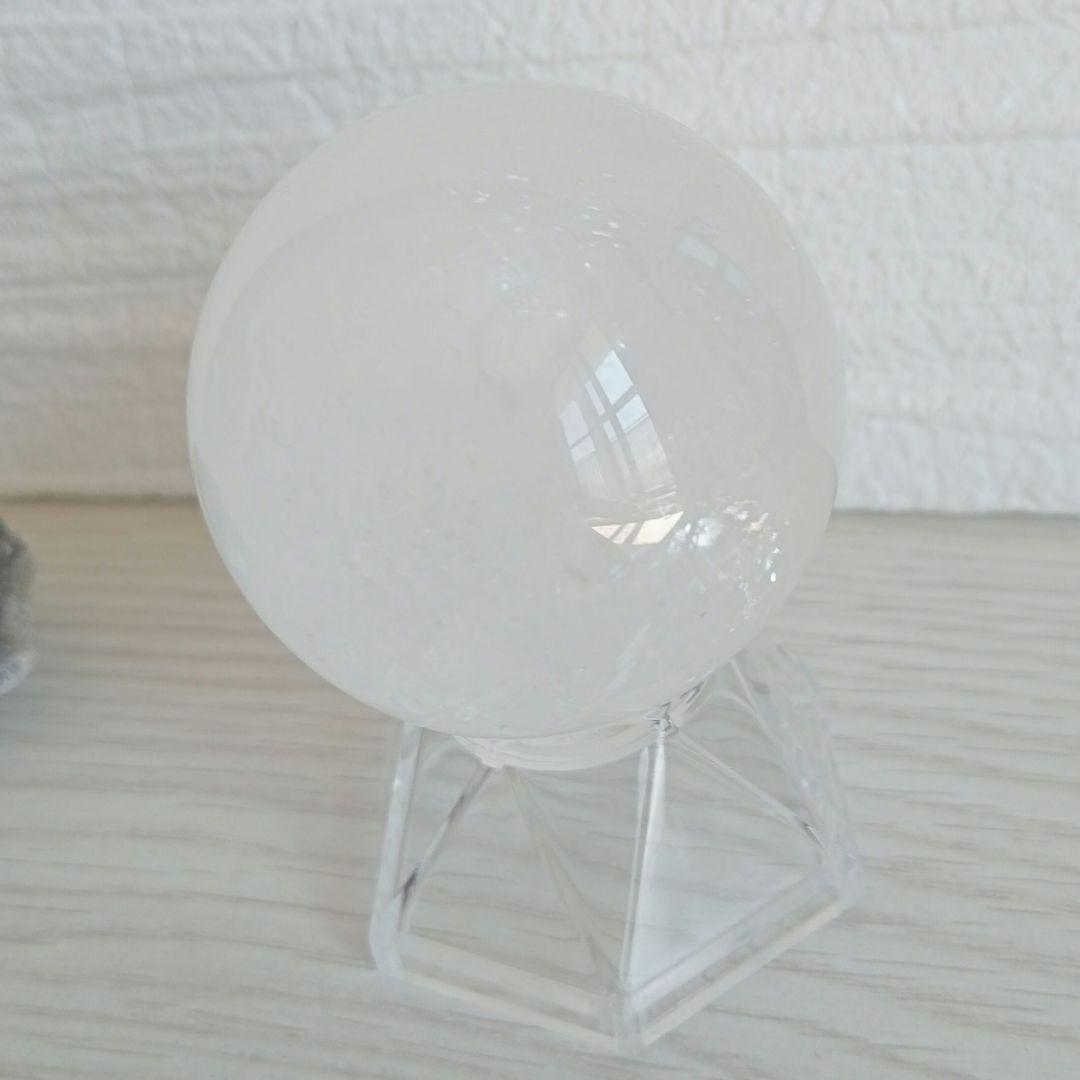 シラ　虹　ホワイト水晶
