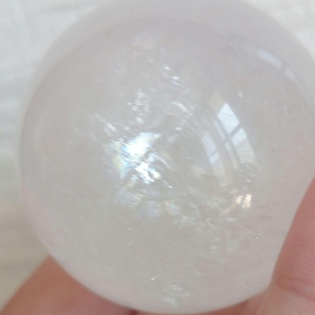 シラ　虹　ホワイト水晶