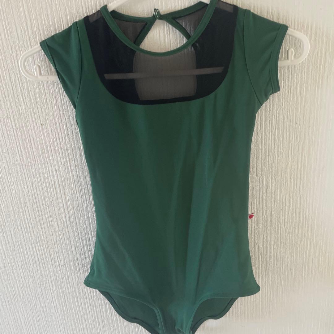 美品　YUMIKO グリーン　レオタード　レディースXSサイズ