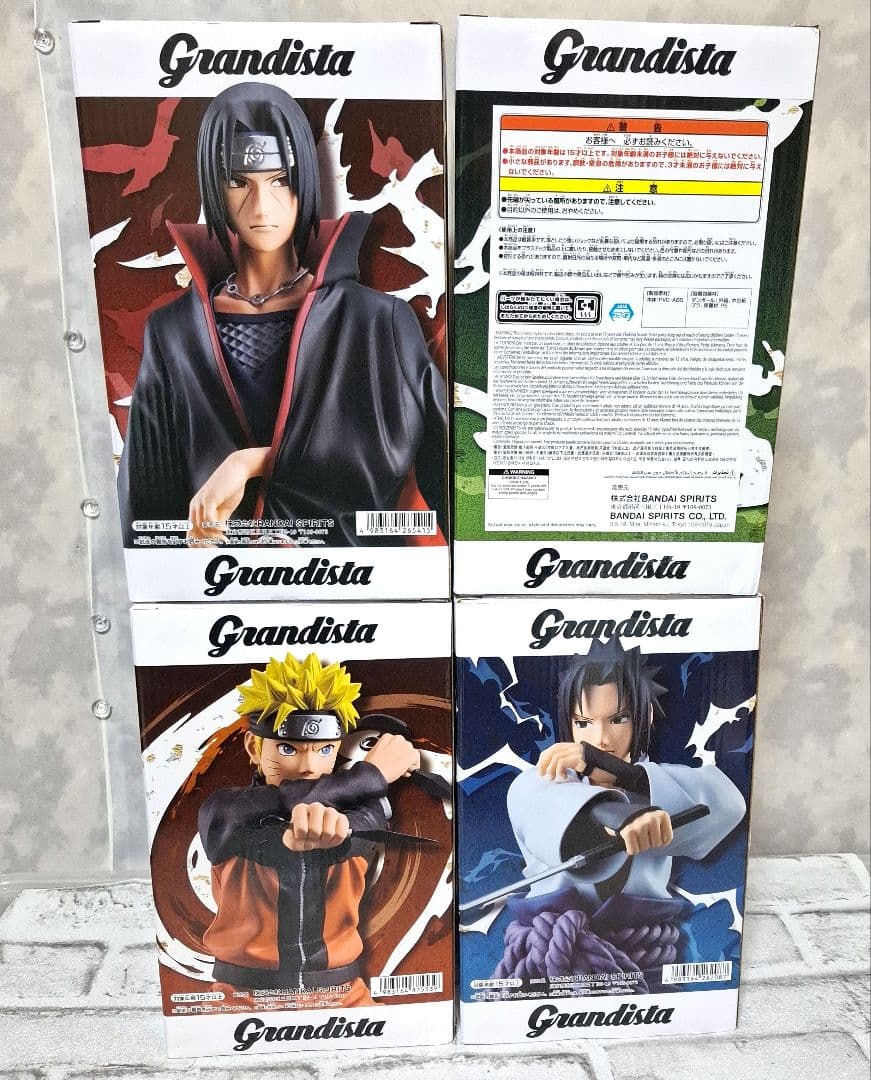 グランディスタ ナルト疾風伝 ナルト カカシ イタチ サスケ 4点セット 未開封