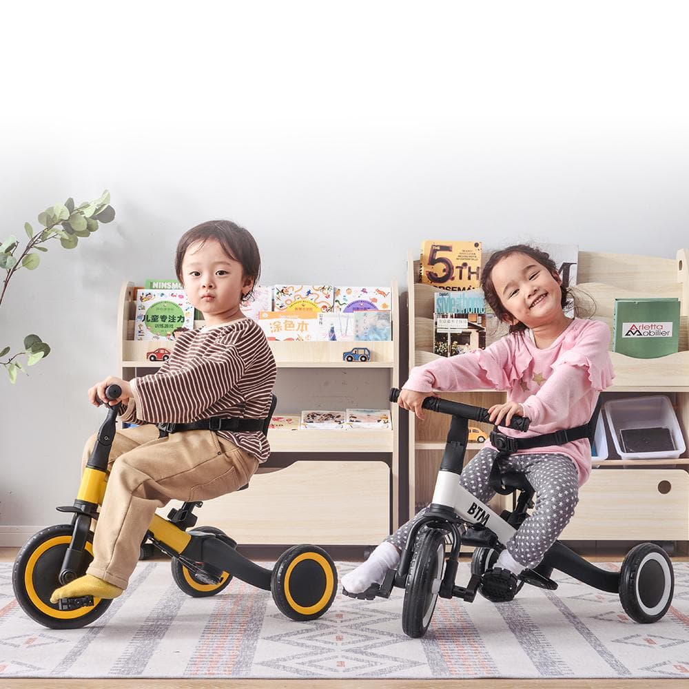 子供用自転車　誕生日プレゼント 4in 三輪車のりもの押し棒付き おもちゃ玩具