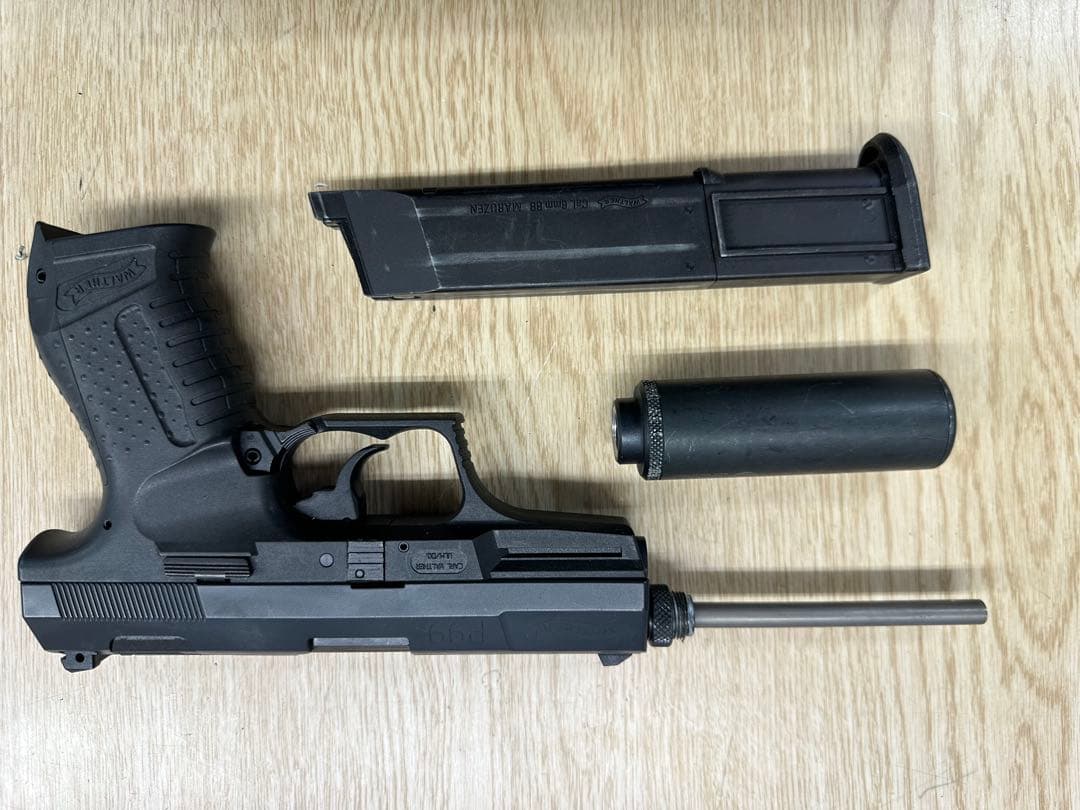 マルゼン製 ワルサーP99 ロングマガジン サプレッサー