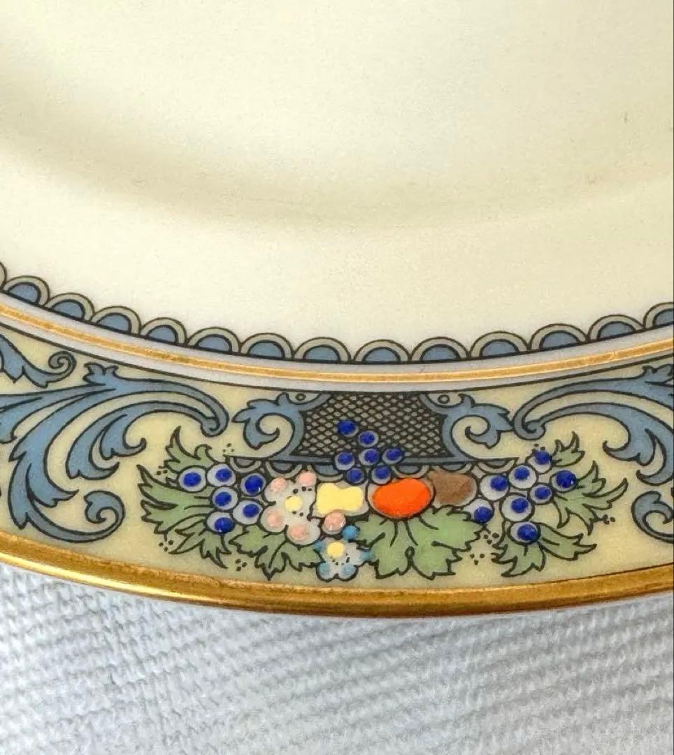 Lenox Autumn USA 金縁 サラダ皿21cm 4枚 美品