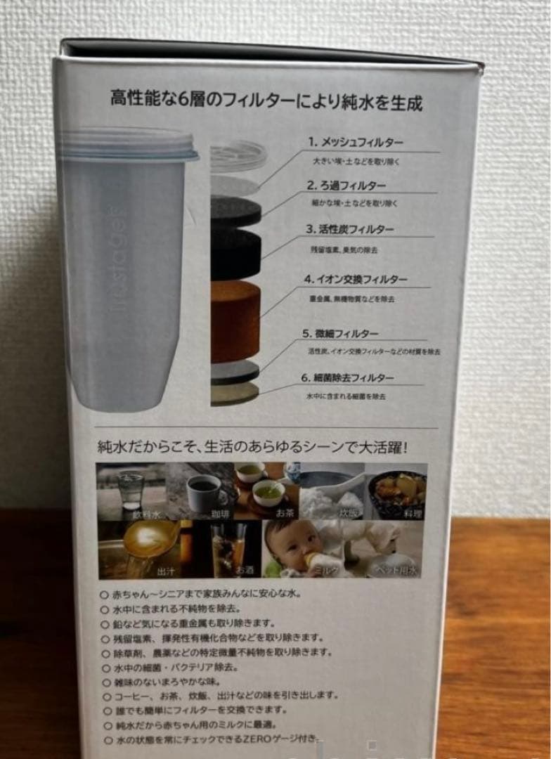 未使用　訳あり　6層浄水フィルター搭載 ZEROピッチャー