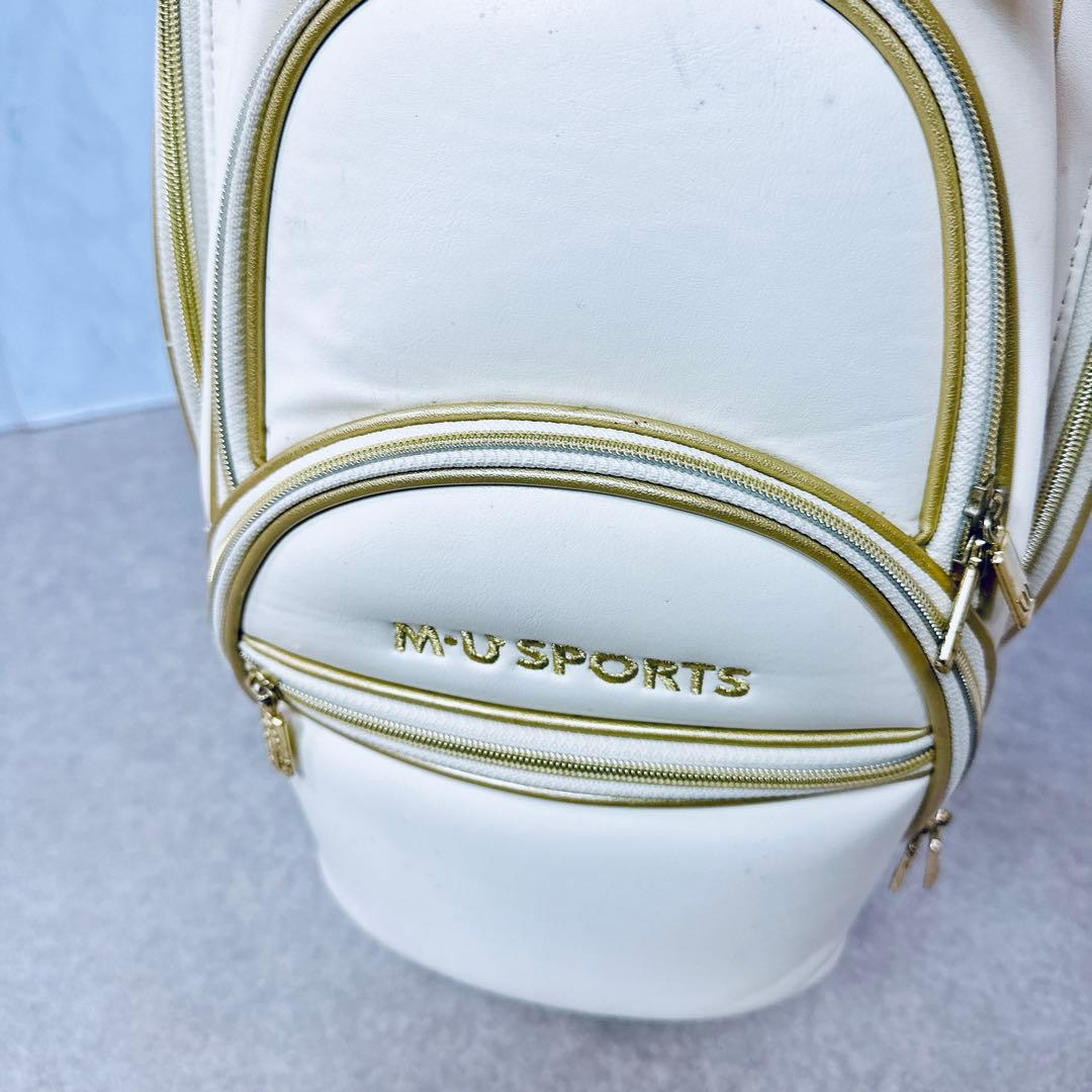M・U SPORTS マカロン＆アーモ キャディバッグ ホワイト レディース