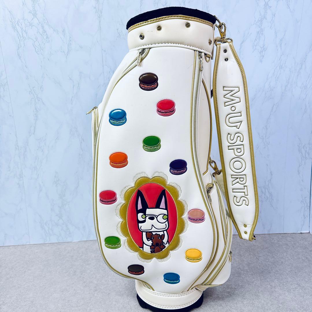 M・U SPORTS マカロン＆アーモ キャディバッグ ホワイト レディース