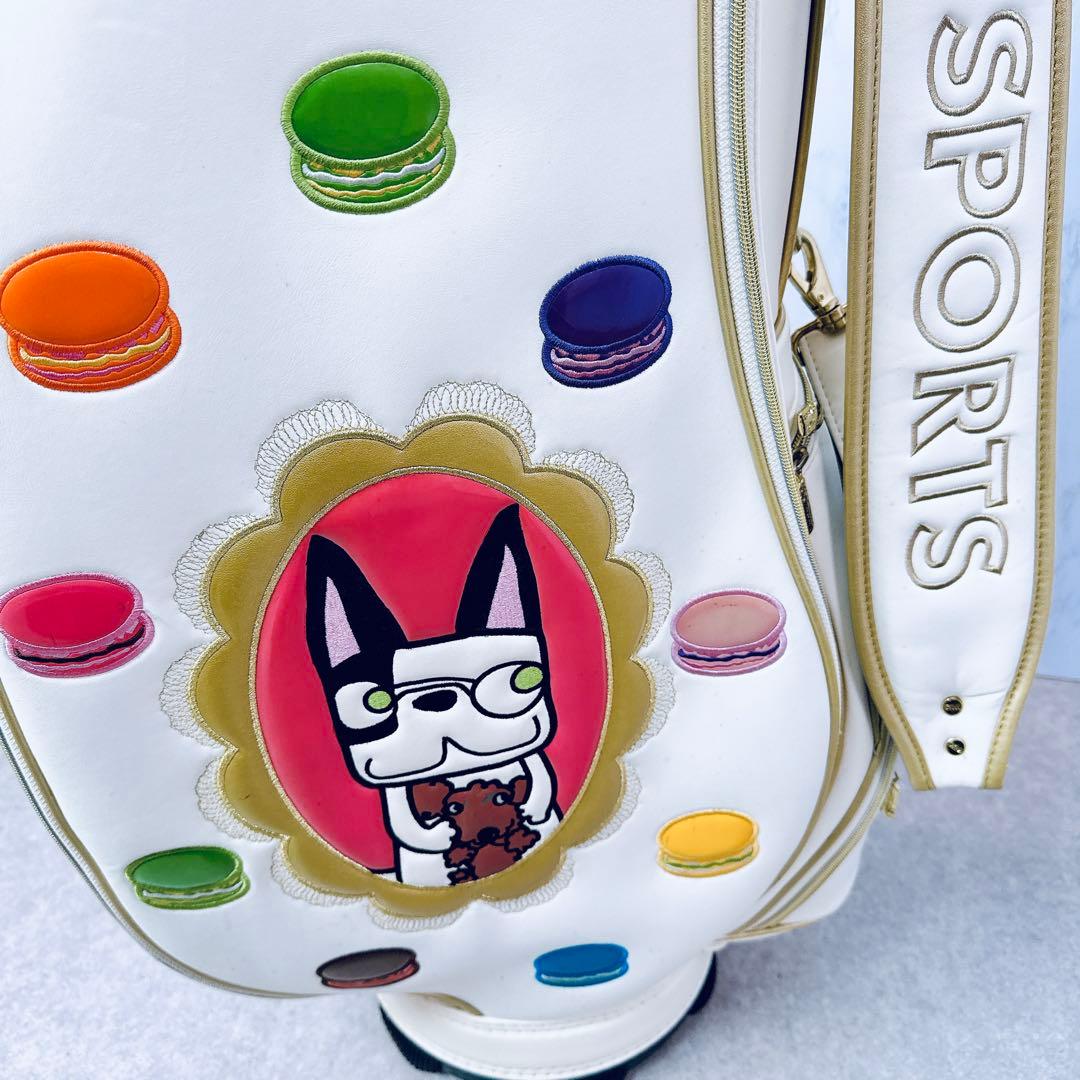 M・U SPORTS マカロン＆アーモ キャディバッグ ホワイト レディース