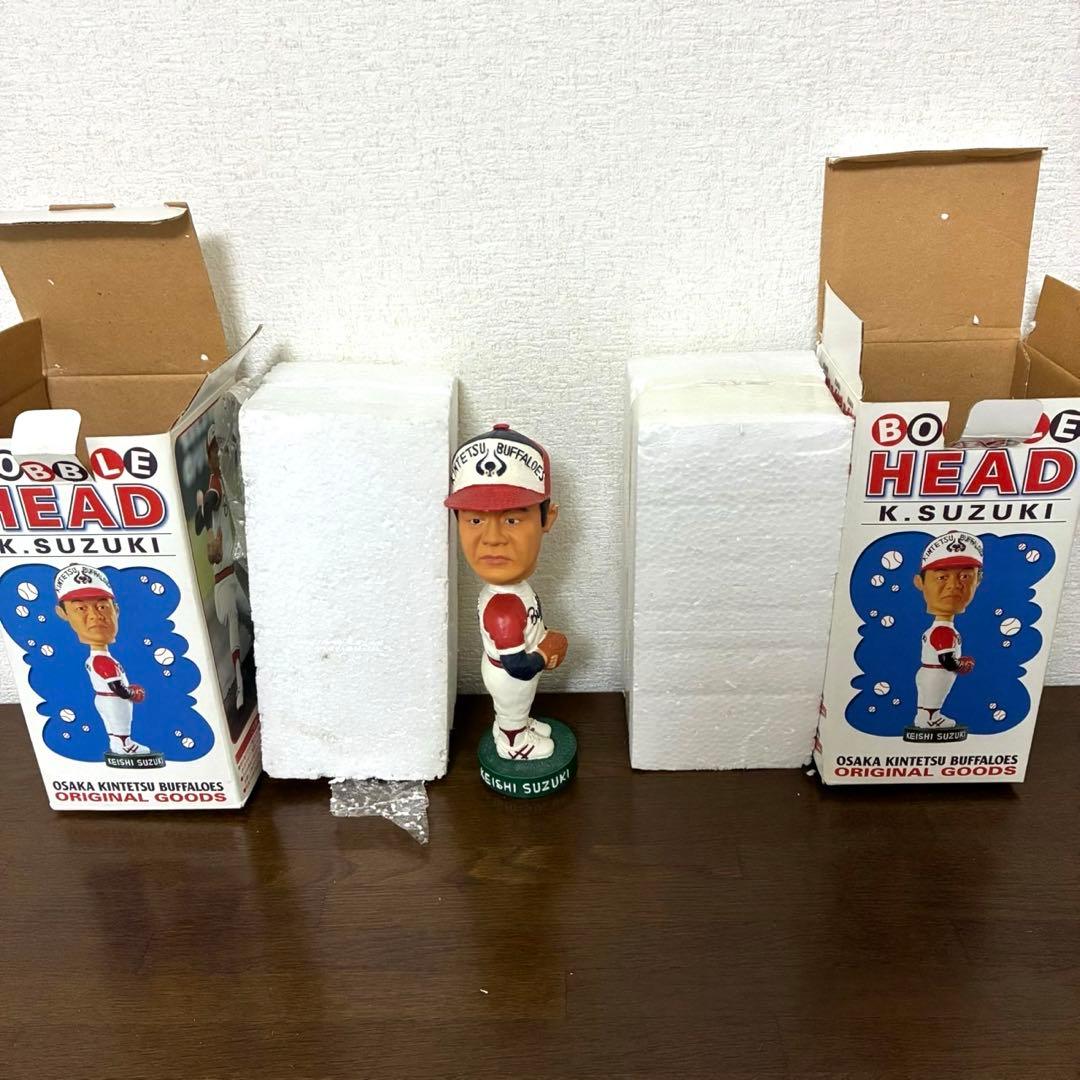 近鉄バファローズ　ボブルヘッド人形　岩隈　中村　ローズ　鈴木