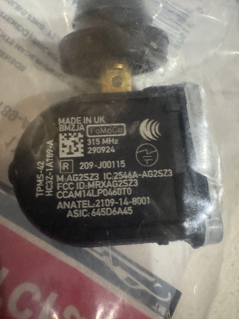 Ford Motorcraft TPMS-42 4個セット