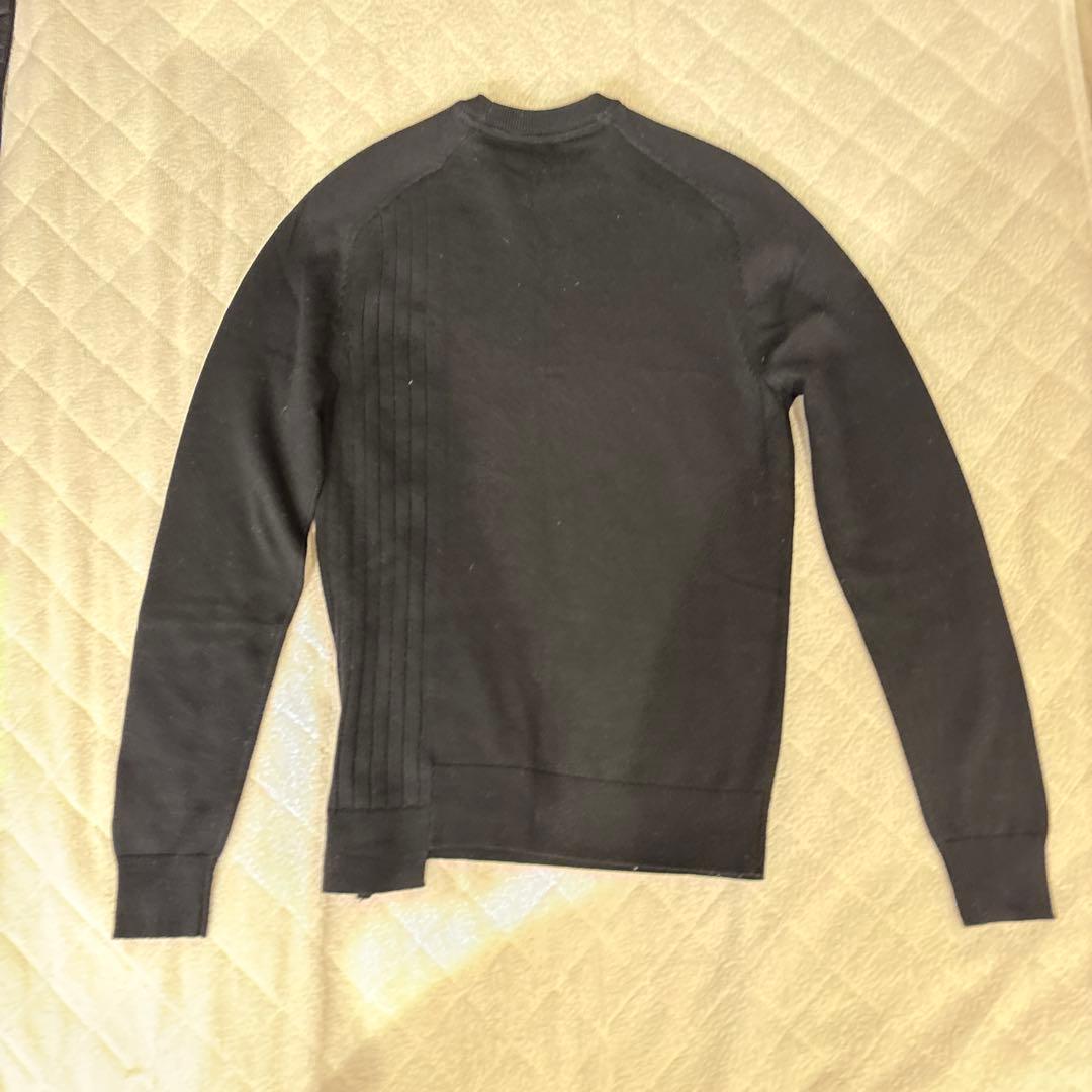 adidas 黒 ストライプ セーター