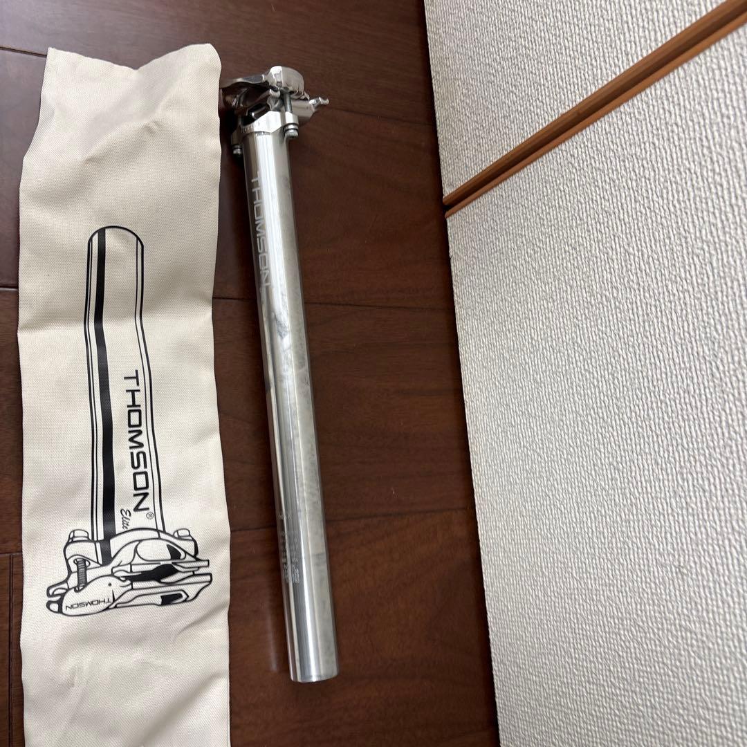 THOMSON シートポスト 30.9x367mm シルバー　カットなし