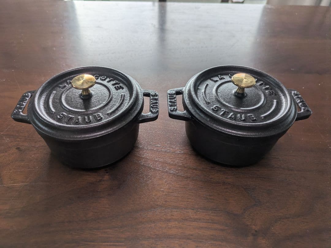 STAUB ココットラウンド 10cm 黒 2個セット
