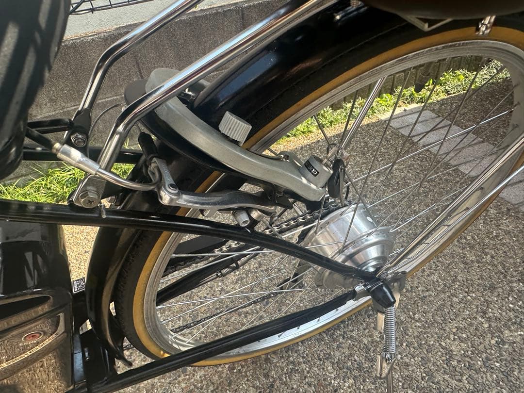 電動アシスト自転車26イン(色　黒) 防犯登録抹消届済　大阪近隣の方配達Ok