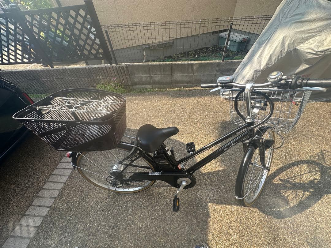 電動アシスト自転車26イン(色　黒) 防犯登録抹消届済　大阪近隣の方配達Ok