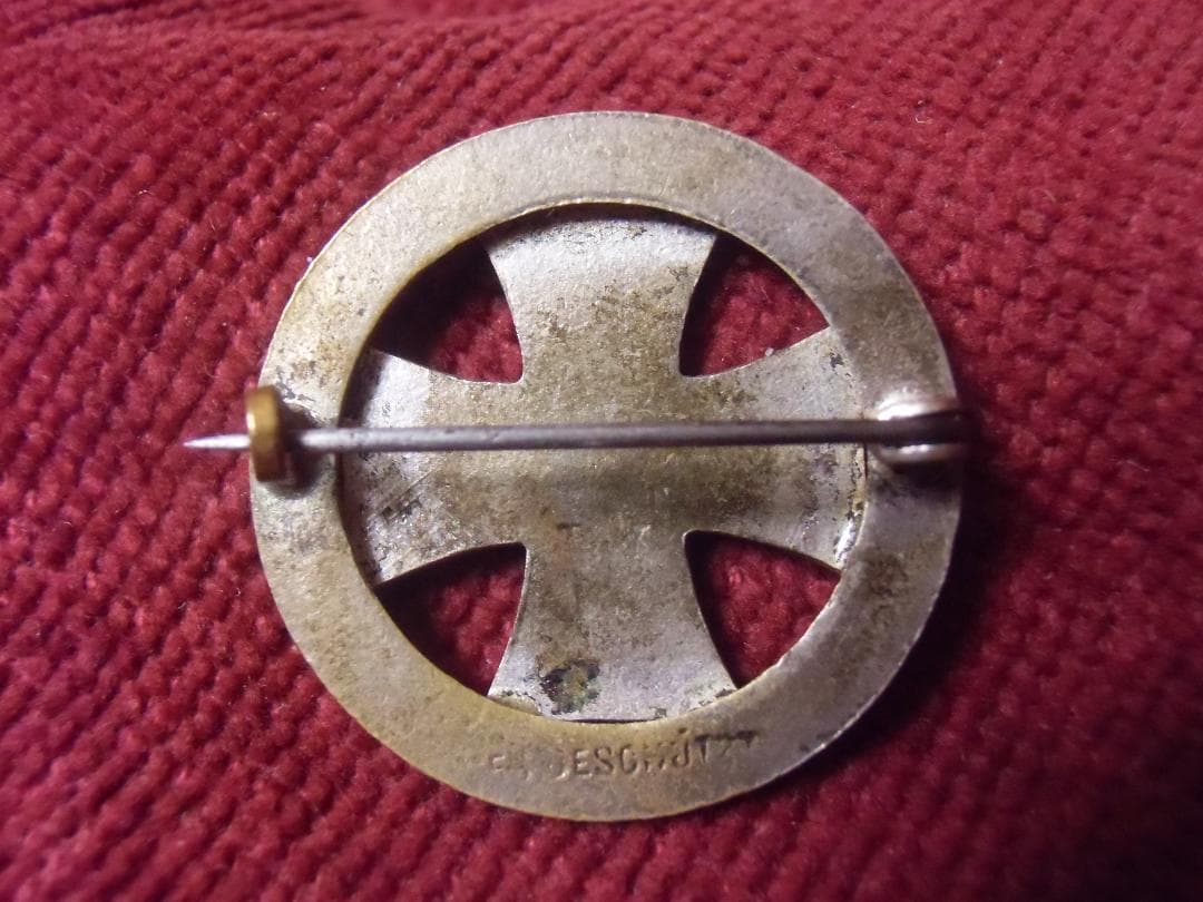W帝政ドイツ軍/プロイセン王国＊１９１５鉄十字七宝ブローチ（実物）