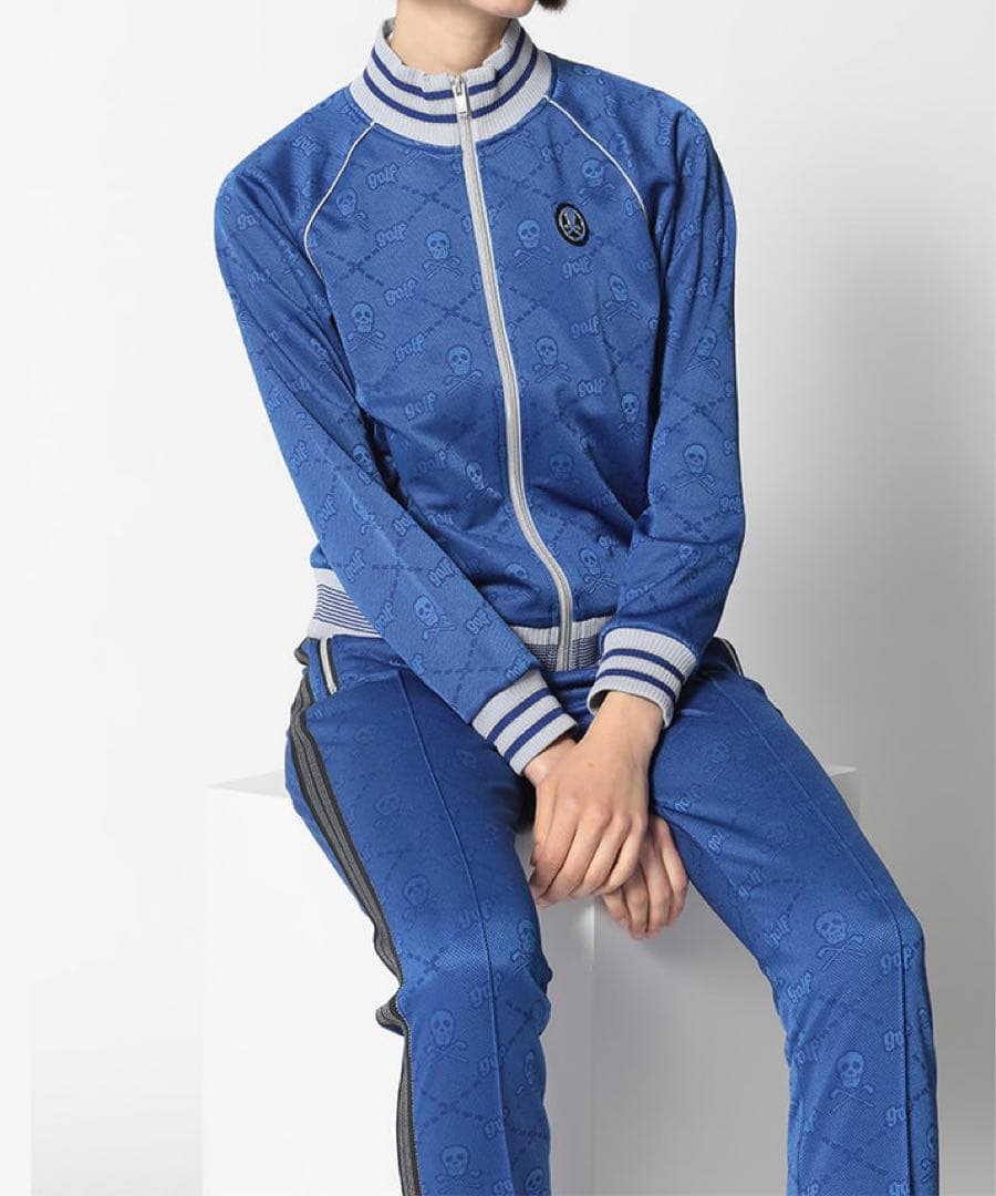 MARK & LONA✨スカルパターン　Ruler JQ Jersey ブルー