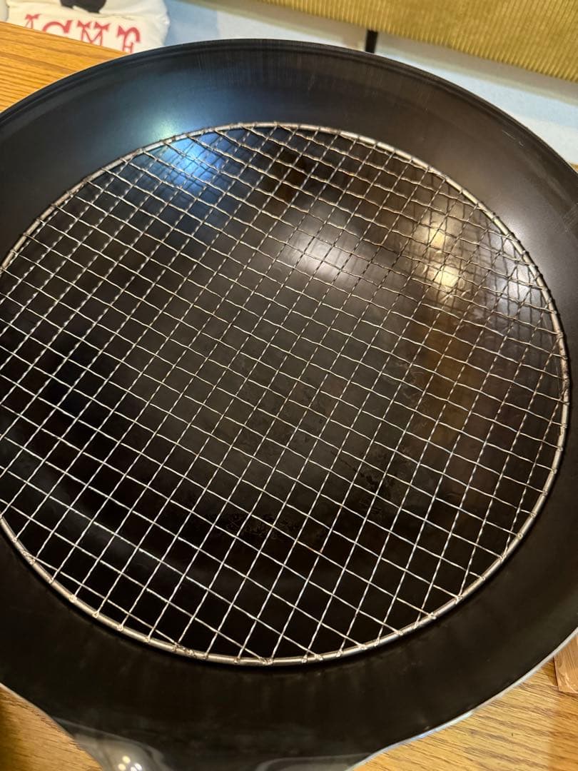 燻製セット、燻製用中華鍋、蓋、網、スモークウッド、チップ、パウダーなど未開封