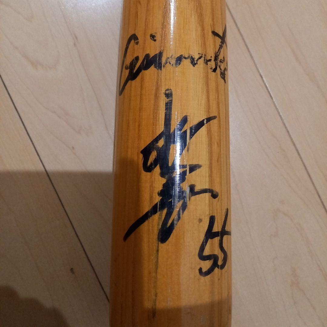 松井秀喜選手(巨人)　直筆サインバット