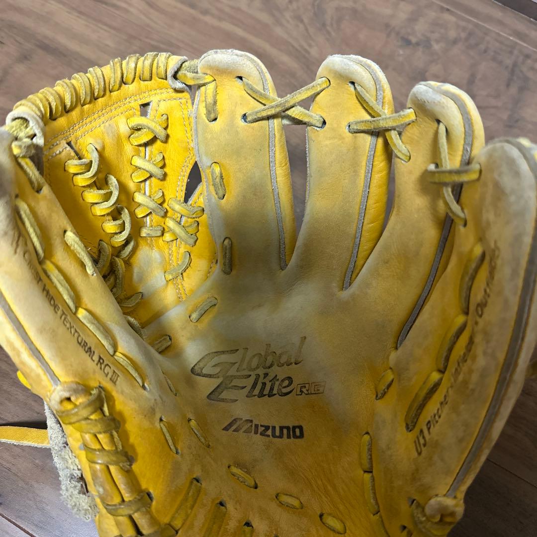Mizuno Global Elite イエローグローブ U3