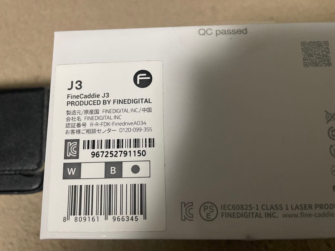 ファインキャディ J3 レーザー飛距離計