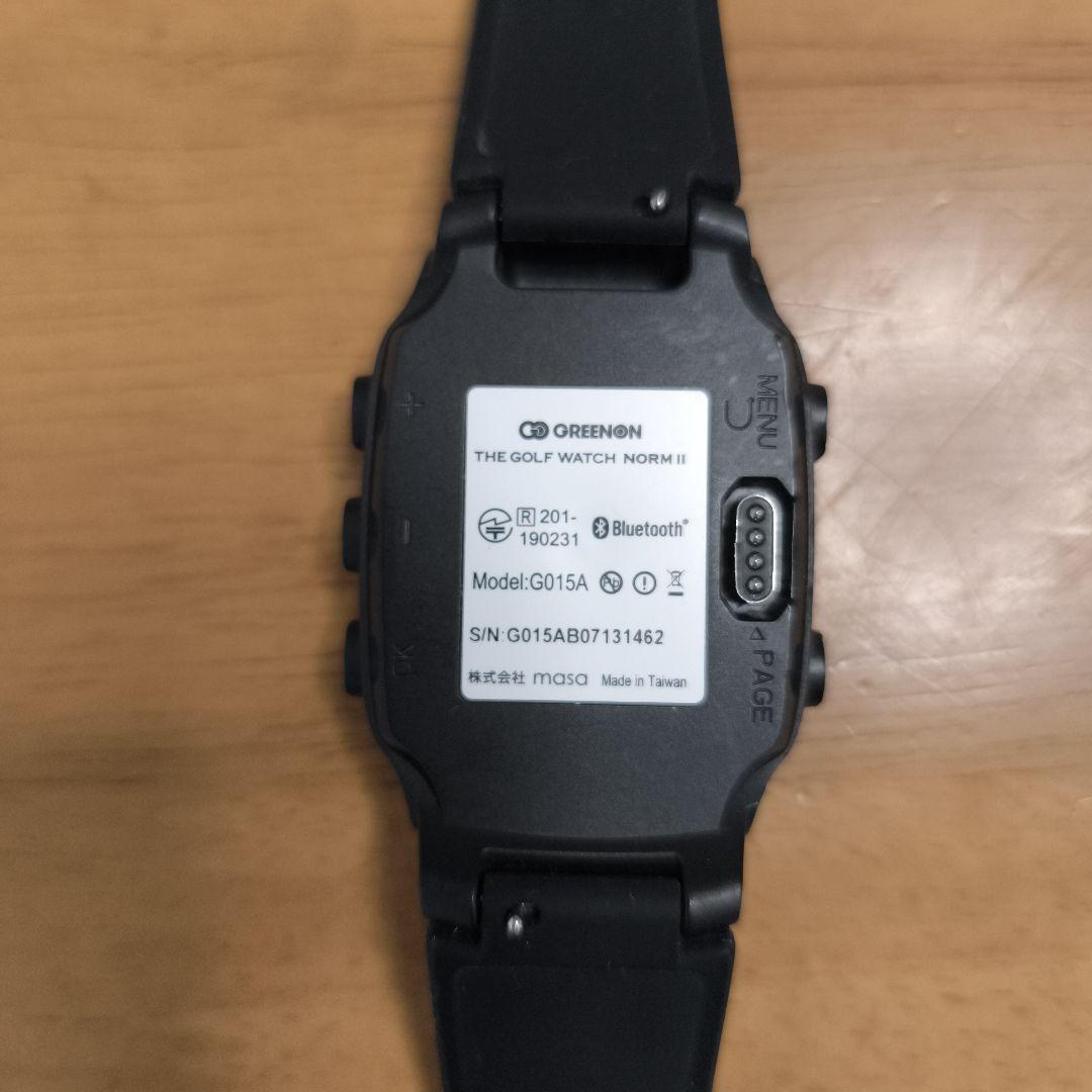 ゴルフ用GPS GOLF WATCH NORM II ブラック