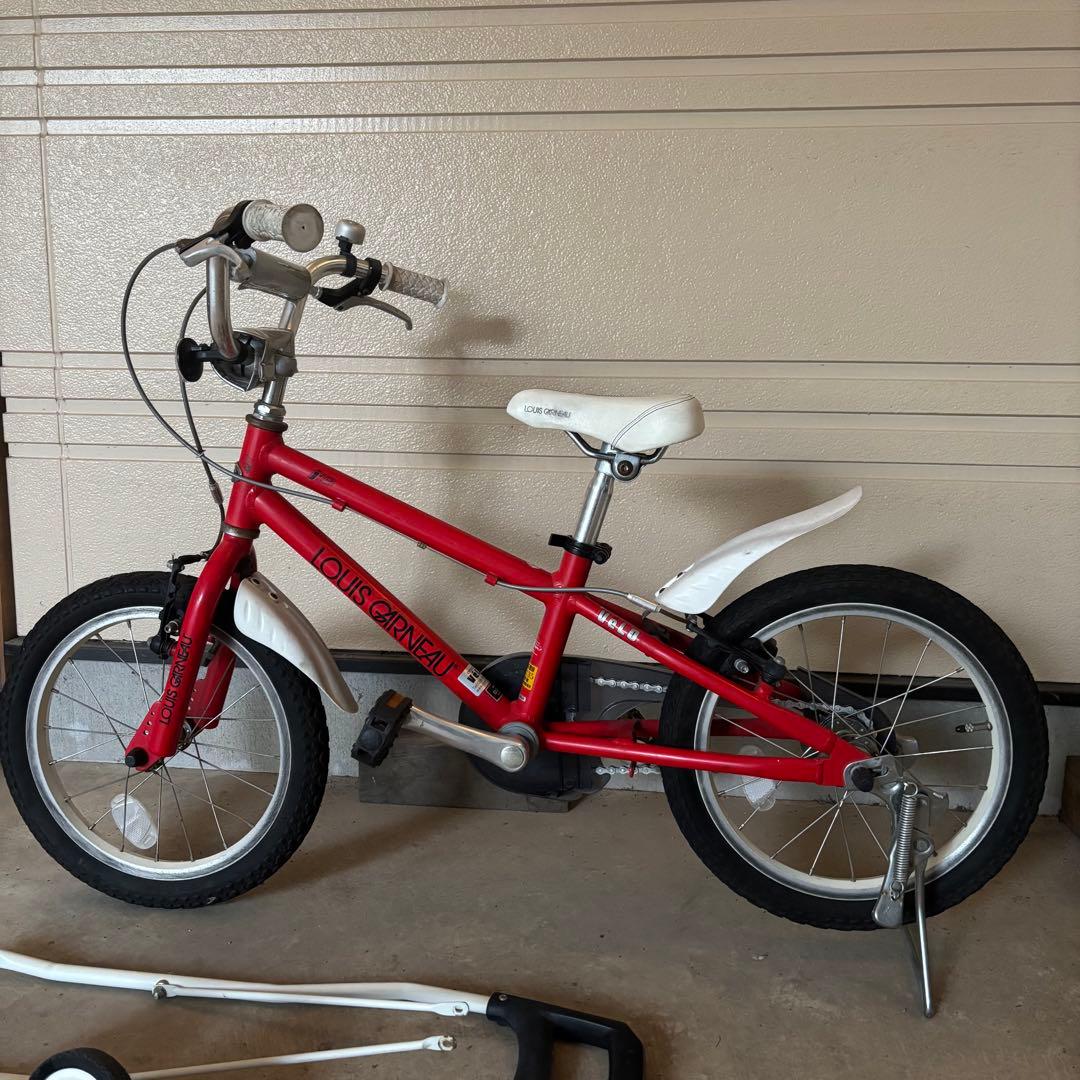 ルイガノ　キッズバイク　レッド 16インチ 幼児用自転車 補助輪付き