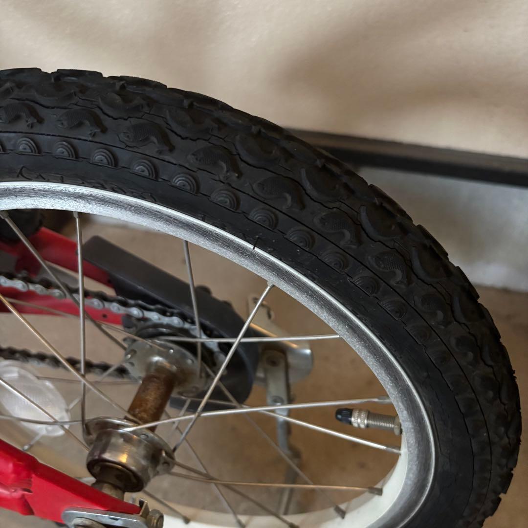 ルイガノ　キッズバイク　レッド 16インチ 幼児用自転車 補助輪付き