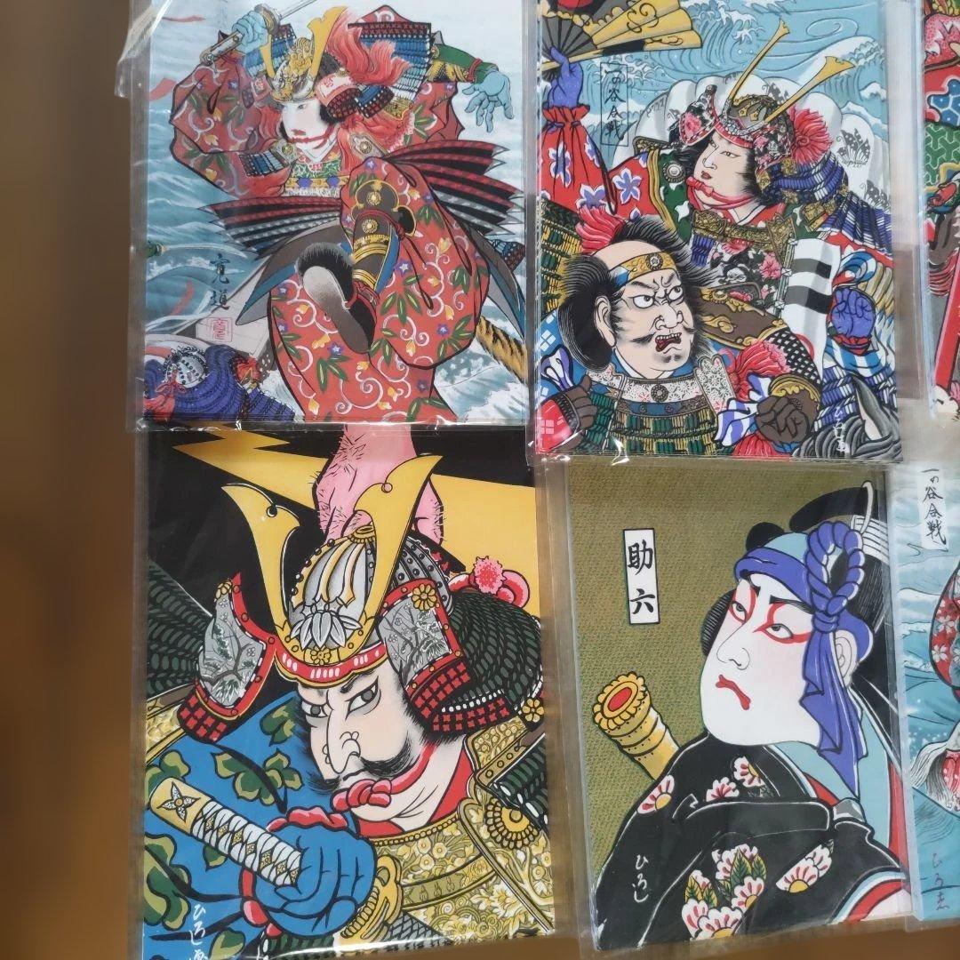 武者絵ポストカード、88枚
