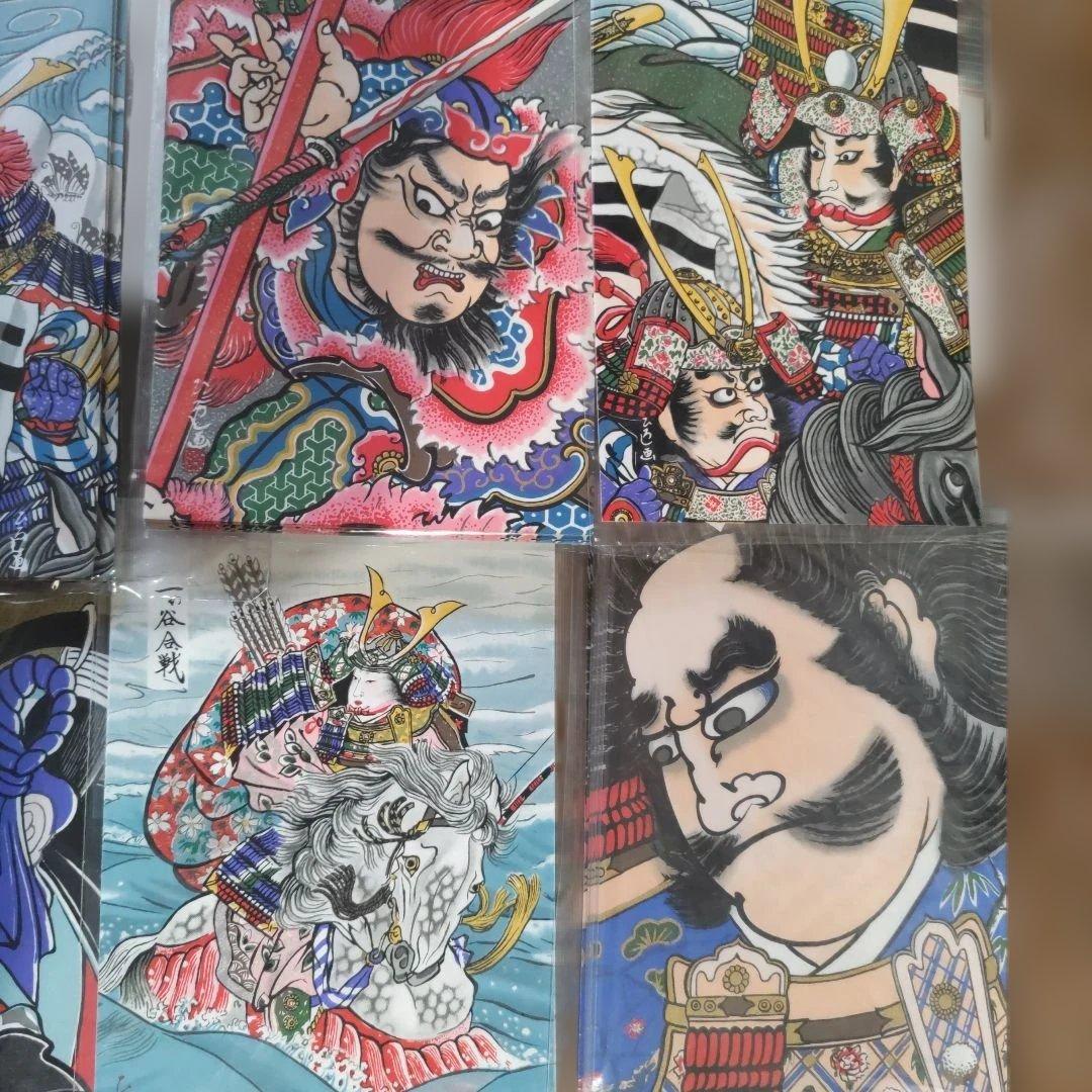 武者絵ポストカード、88枚